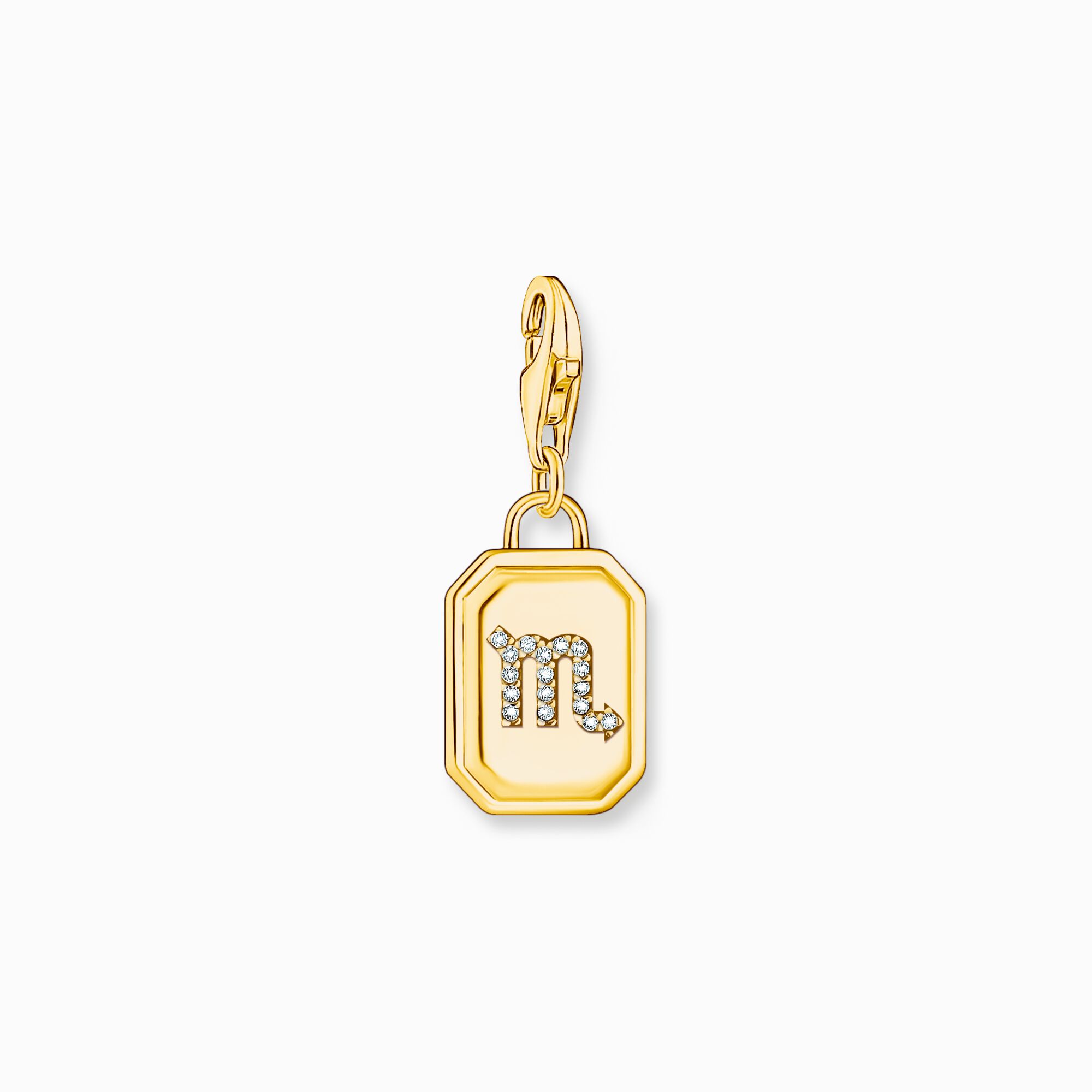 Gold-plated charm pendant zodiac sign Scorpio with zirconia from the Charm Club collection in the THOMAS SABO online store